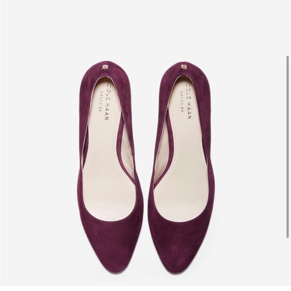 Cole Haan Claudine Heels - Fig Suede - Picture 9 of 11